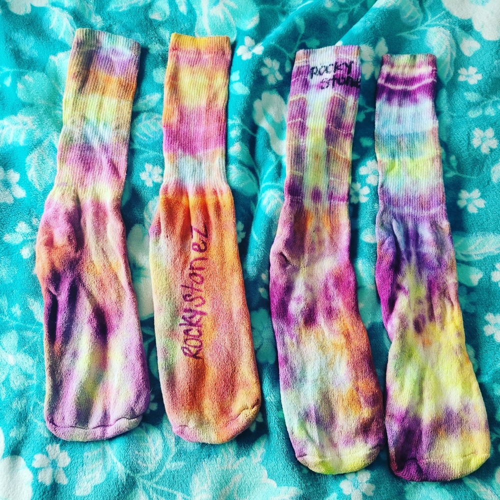 Tye dye socks! One of a kind!